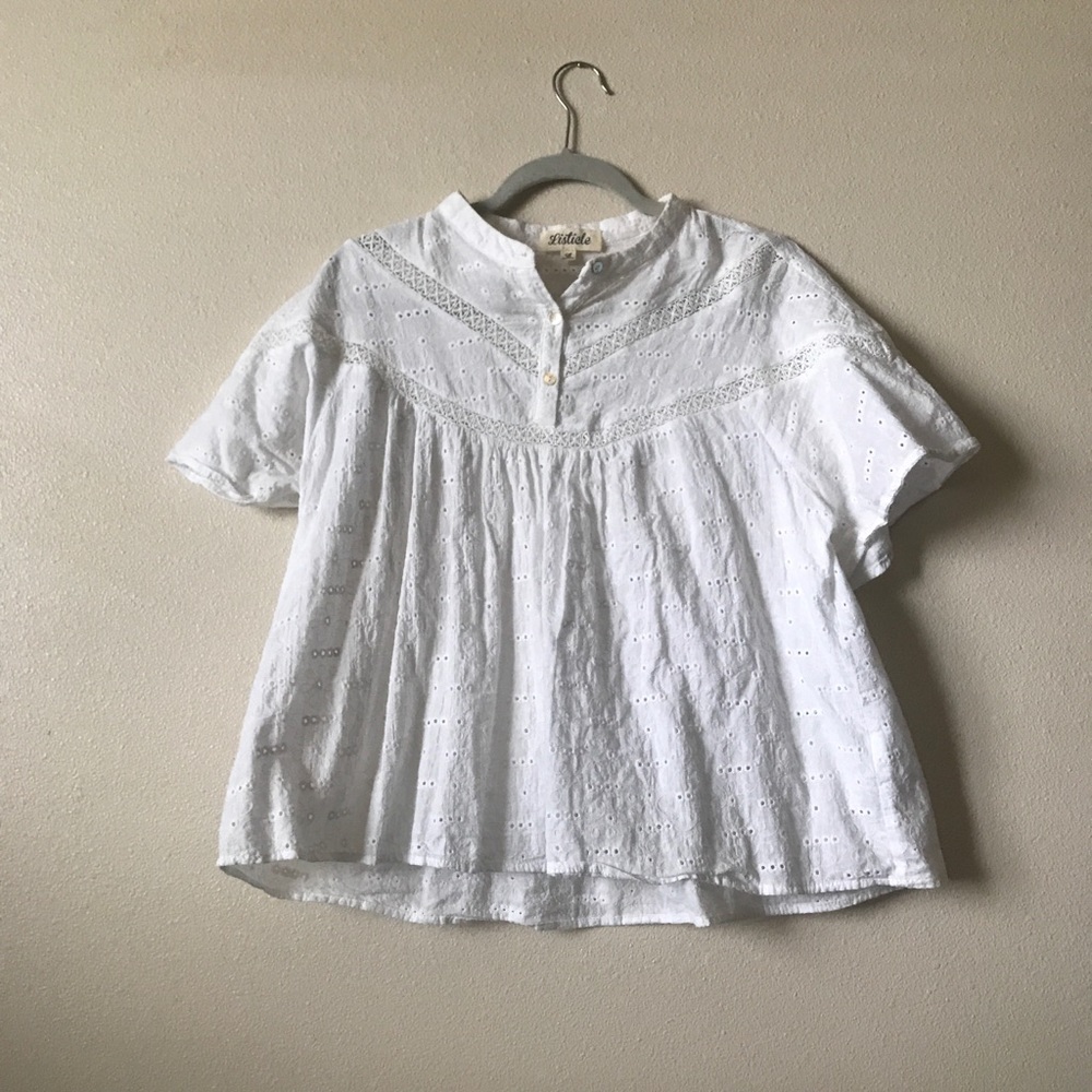 White Eyelet Blouse